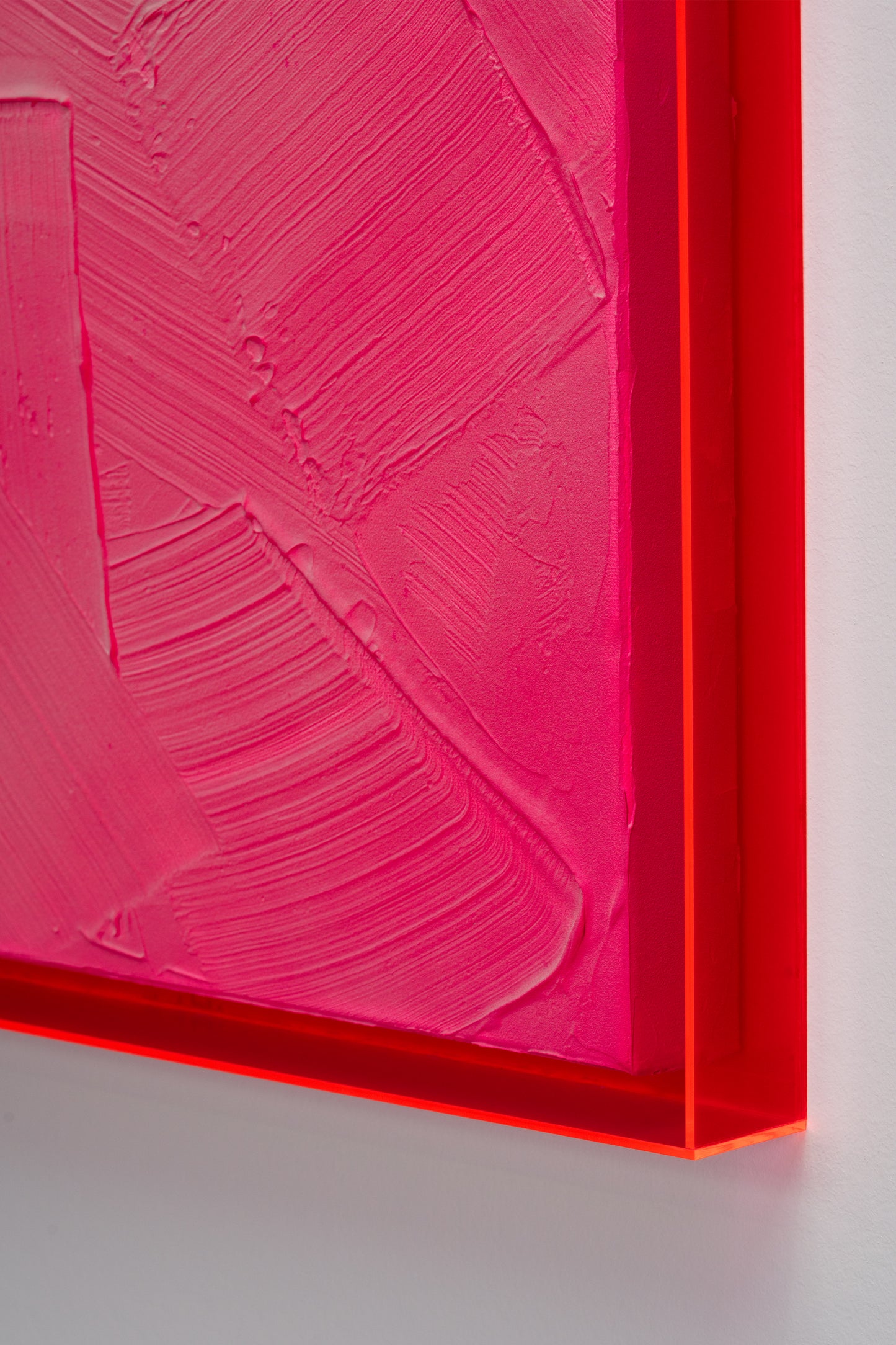 Fluorescent acrylic glass frame 'Fluorescent'