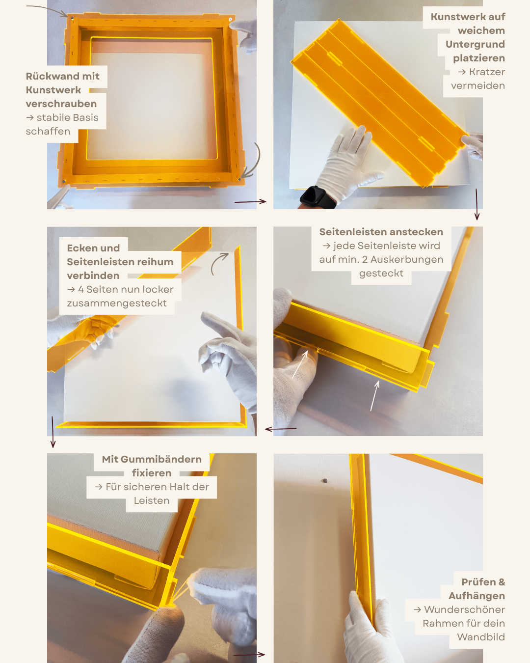 Fluorescent acrylic glass frame 'Fluorescent' 