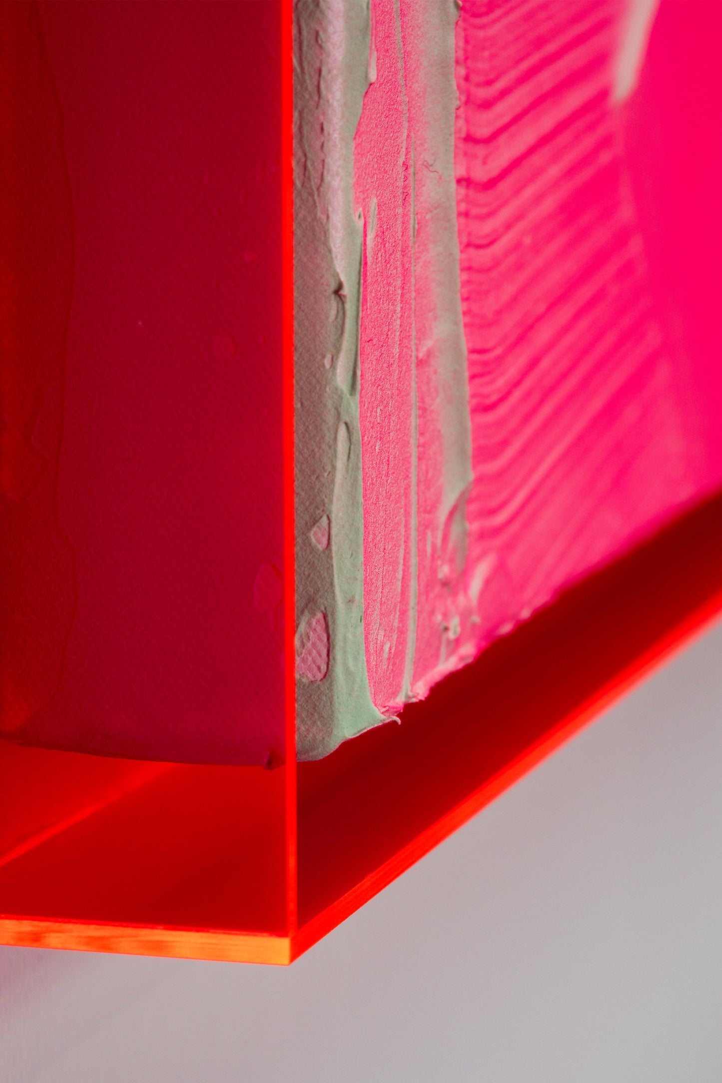Fluorescent acrylic glass frame 'Fluorescent' 