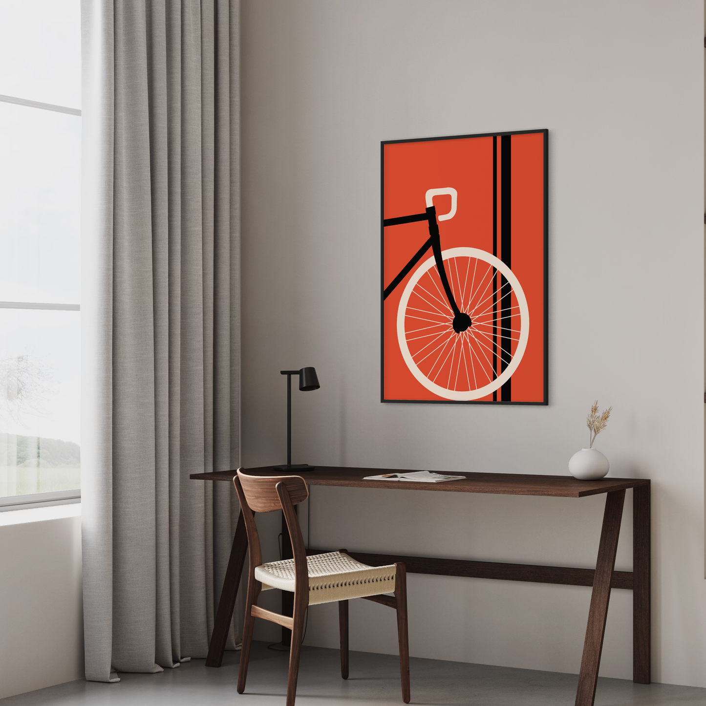 Wandbild Retro Fahrrad 5