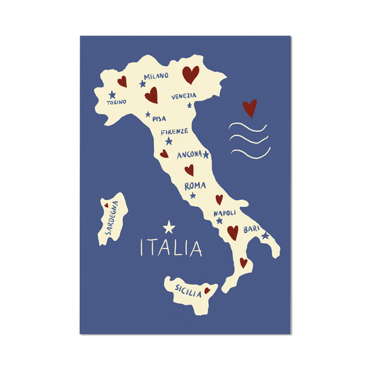 Wandbild 'Italy-Map'
